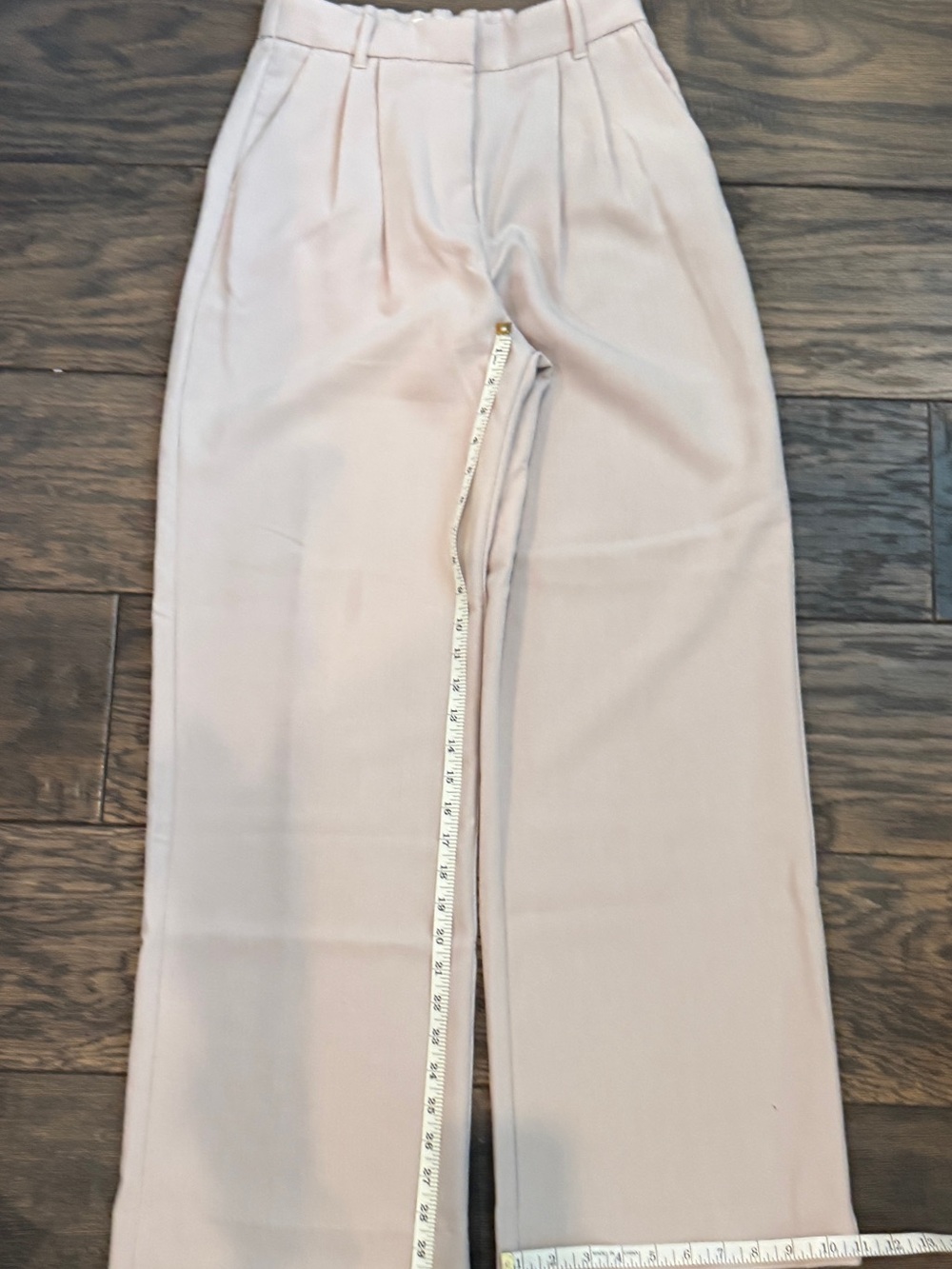 A&F Sloane Tailored Wide Leg Pant Tan color